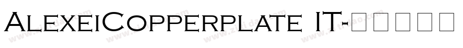 AlexeiCopperplate IT字体转换